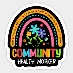 Community Health Worker Back To School Teach Sticker